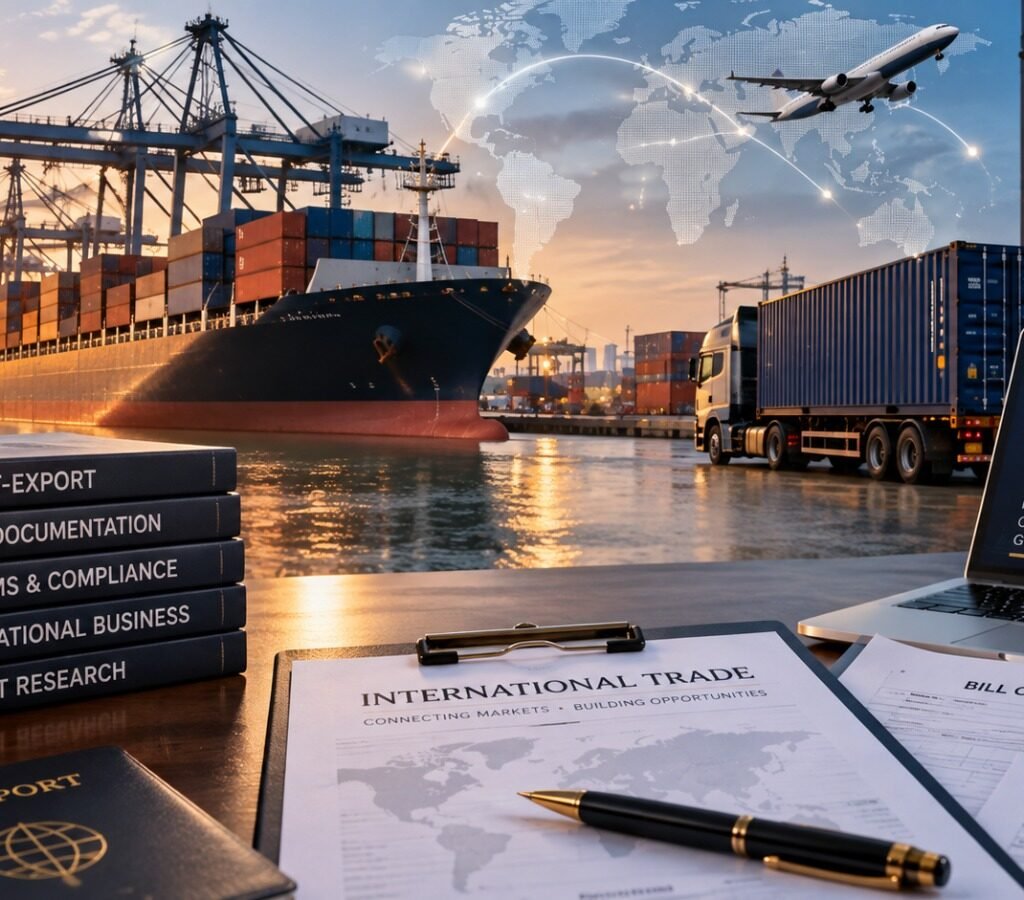 Export, import and international trade advisory services